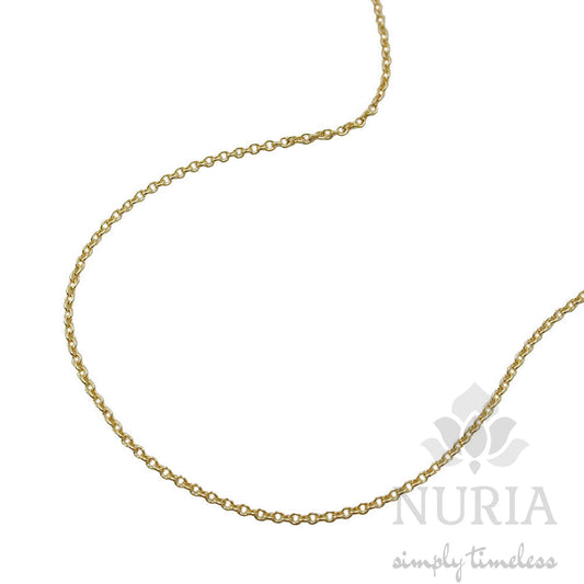 Beautiful anchor chain necklace made of solid 9K gold